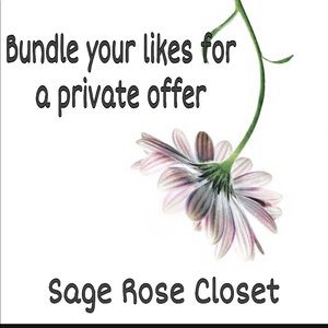 Bundle your likes for a private offer from me!